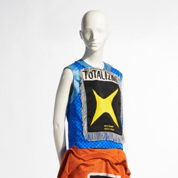 Meryll Rogge x Beni Bischof Totalizing Graphic Tee Blue Size FR 40 US 6 NEW flaw - Picture 13 of 13